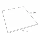 Plato de ducha rectangular moderno de resina efecto cemento 90x70 cm - Cupio viadurini