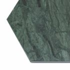 Plato de servicio hexagonal en mármol negro o verde con corcho 4 piezas - Ludivine viadurini