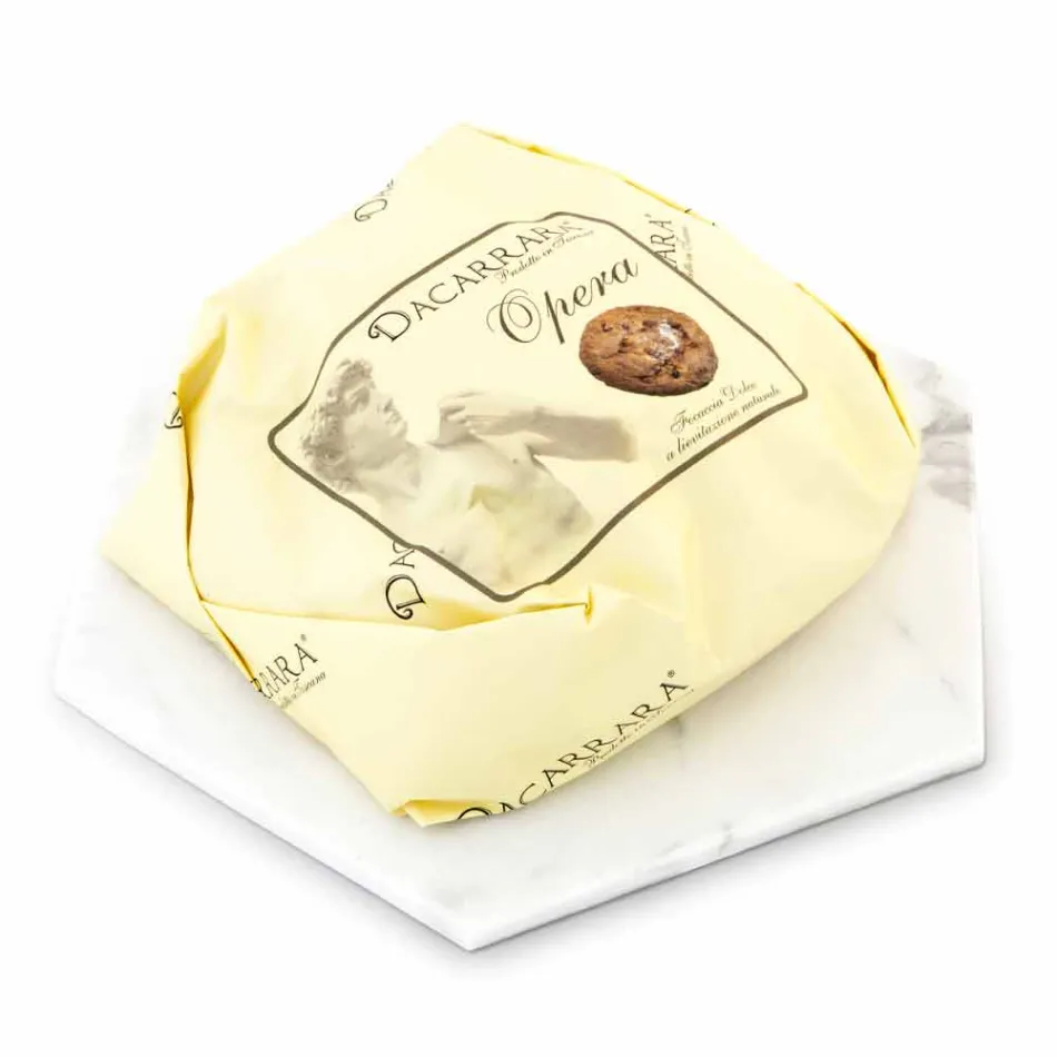 Plato de diseño hexagonal en mármol blanco de Carrara hecho en Italia - Sintia viadurini