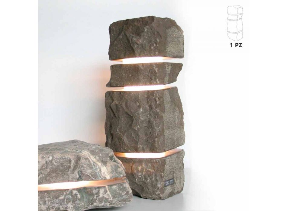 Piedra de mármol Pesco Carnico luminoso con 3 cortes Stonehenge viadurini
