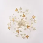 Lámpara de techo de metal y cristal de 6 luces para interiores de estilo sofisticado – Orchidea viadurini