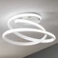 Lámpara de techo LED de metal pintado en blanco de diseño moderno - Rivolta