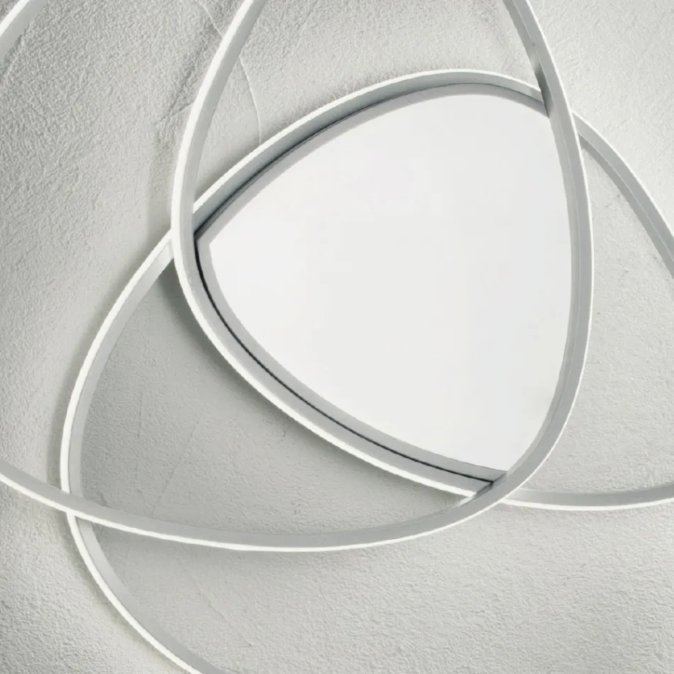 Lámpara de techo Lámpara de pared LED en metal dorado o plateado - Rosella viadurini