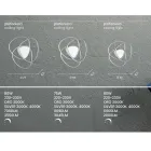 Lámpara de techo Lámpara de pared LED en metal dorado o plateado - Rosella viadurini