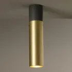 Lámpara de techo artesanal en cerámica y latón Made in Italy - Toscot Match viadurini