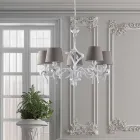 Lámpara de techo LED blanca para iluminar espacios modernos y ordenados – Dalia viadurini