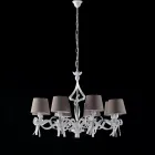 Lámpara de techo LED blanca para iluminar espacios modernos y ordenados – Dalia viadurini