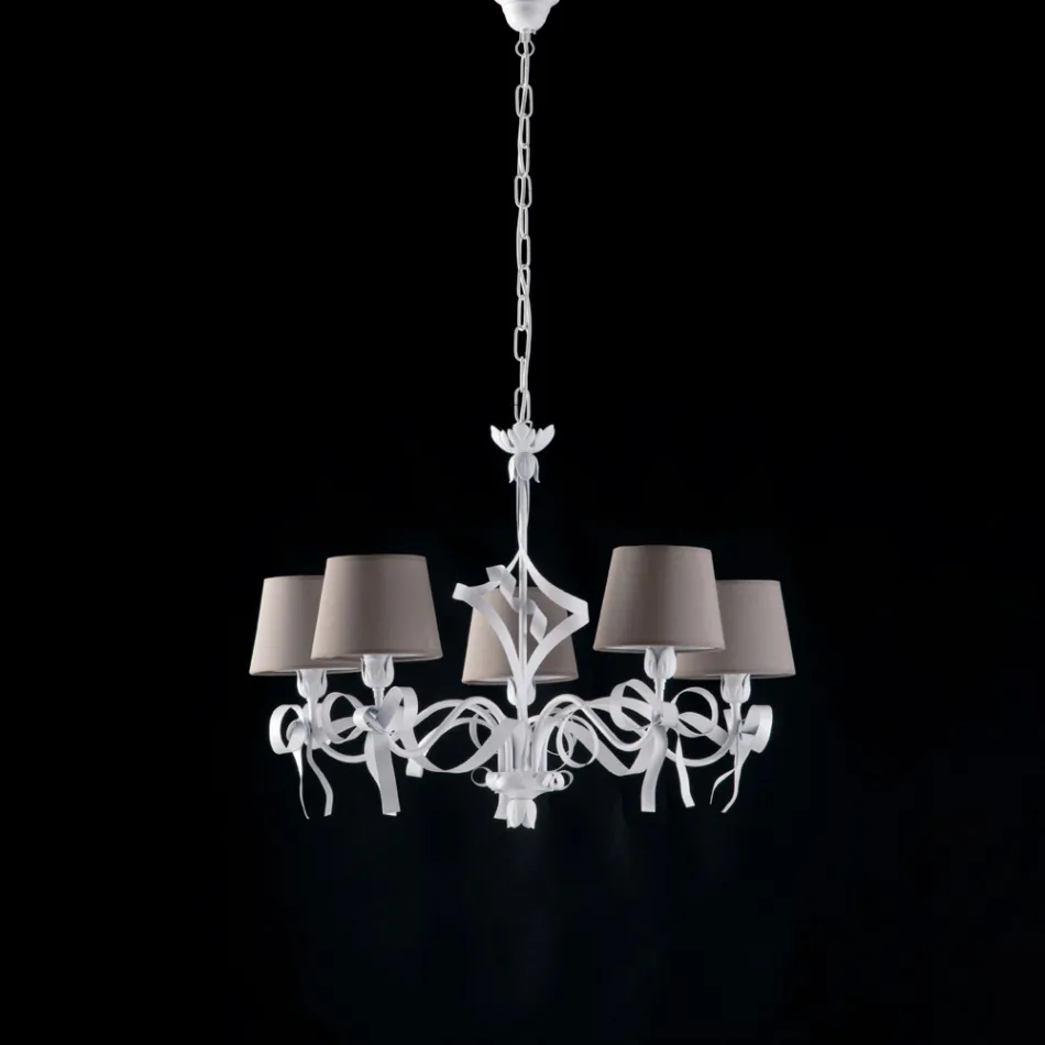 Lámpara de techo LED blanca para iluminar espacios modernos y ordenados – Dalia viadurini