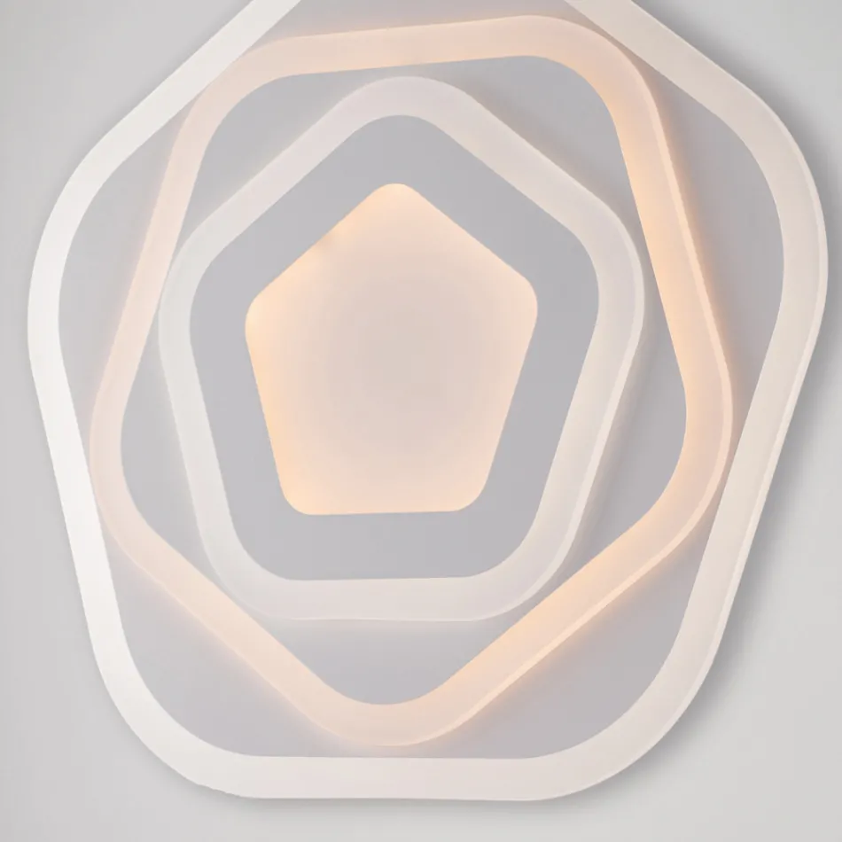 Lámpara de techo LED blanca para iluminación interior - Vega viadurini