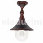 Lámpara de techo de jardín de aluminio fundido a presión fabricada en Italia, Anusca viadurini