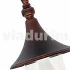 Lámpara de techo de jardín de aluminio fundido a presión fabricada en Italia, Anusca viadurini