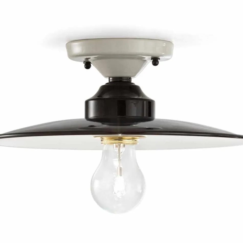 techo de techo de diseño en cerámica brillante Jane Ferroluce viadurini