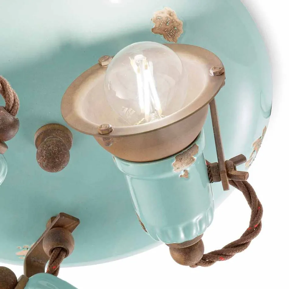 techo de diseño pone de relieve tres estilo industrial Allison Ferroluce viadurini