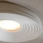 Lámpara de techo de diseño moderno para sala de estar en yeso blanco mate - Regaliz viadurini