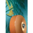 Plafón de diseño vintage en cerámica coloreada Made in Italy - Bellota viadurini