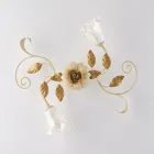 Lámpara de techo de hierro lacado en marfil, fabricada en Italia, para decoración de interiores - Marrakech viadurini