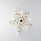 Lámpara de techo de hierro lacado en marfil, fabricada en Italia, para decoración de interiores - Marrakech viadurini