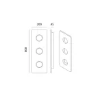 Lámpara de techo de mayólica toscana hecha a mano en Italia - Toscot Vivaldi viadurini