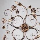 Lámpara de techo LED cromada de fabricación italiana para espacios modernos – Fiore viadurini