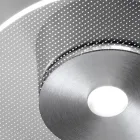 Lámpara de techo de metal con difusor de plexiglás micropunteado - Nora viadurini