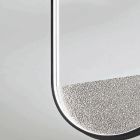 Lámpara de Techo en Metal Pintado e Inserto Extraíble en Vidrio Granulado - Catalpa viadurini