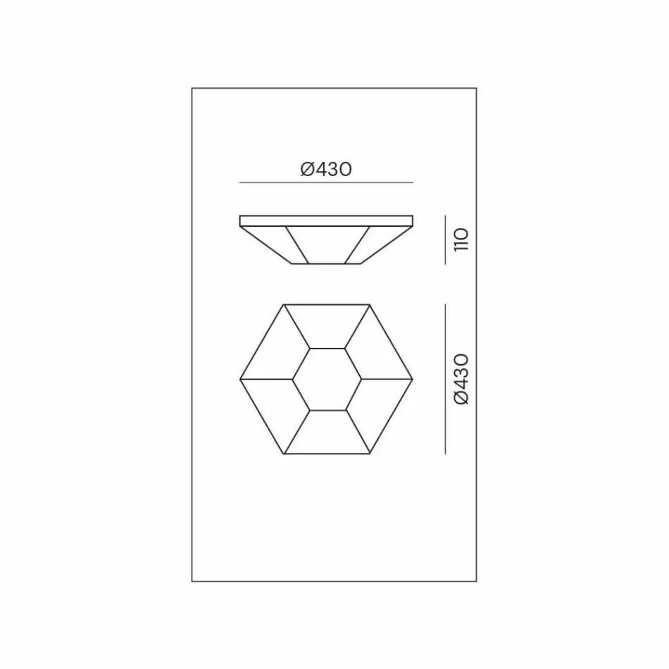 Lámpara de techo vintage de vidrio y latón bruñido, 2 tamaños - Tapa dura de Il Fanale viadurini