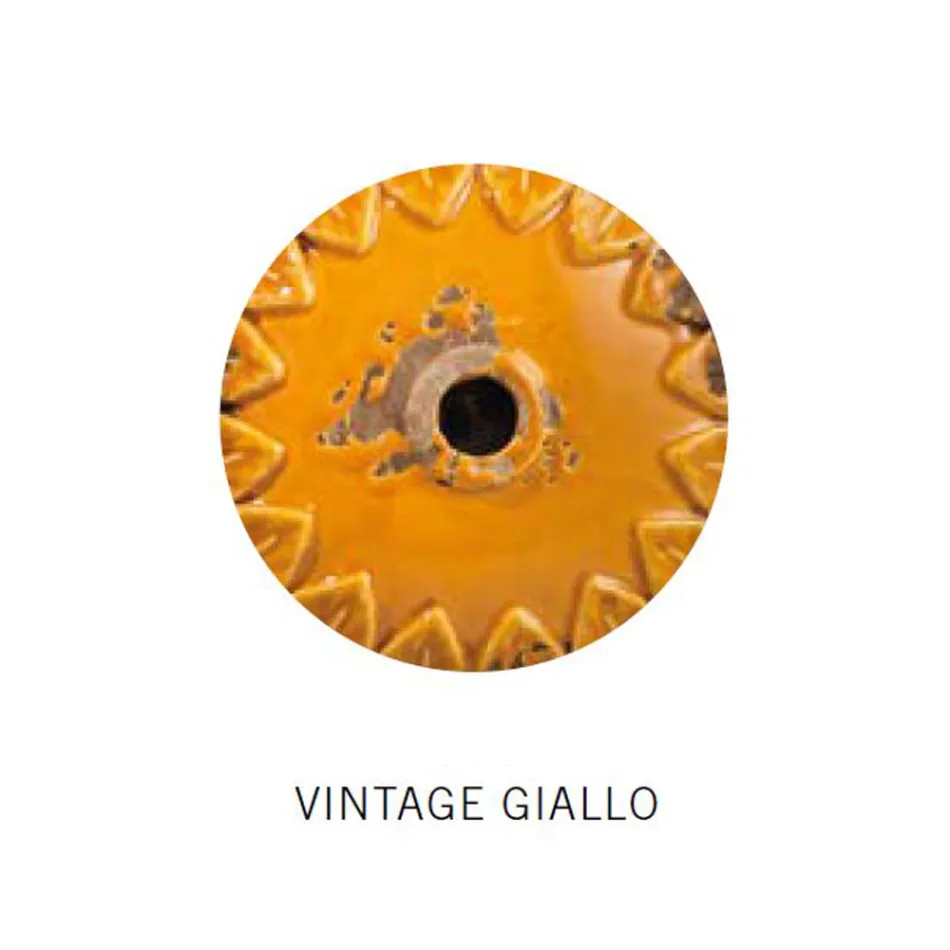 Plafón industrial 3 focos en hierro y cerámica artesanal - loft viadurini