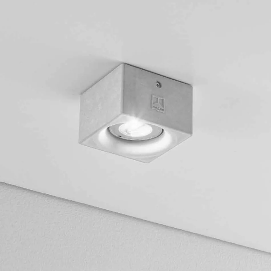 Cuadrado de yeso del techo de diseño moderno o Nadir cemento viadurini