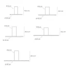 Lámpara de techo de metal en varios acabados y tamaños - Luces viadurini