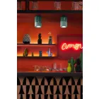 Lámpara de techo vintage de cerámica Made in Italy - Ferroluce Pi viadurini