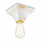 Techo de cerámica de base cuadrada de la vendimia Ashley Ferroluce viadurini