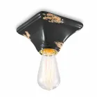 Techo de cerámica de base cuadrada de la vendimia Ashley Ferroluce viadurini