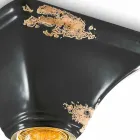 Techo de cerámica de base cuadrada de la vendimia Ashley Ferroluce viadurini