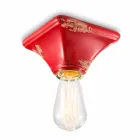 Techo de cerámica de base cuadrada de la vendimia Ashley Ferroluce viadurini