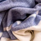 Manta de mezcla de lana ultra suave y esponjosa fabricada en Italia - Caldoso viadurini