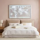 Planisferio mural iluminado Amaris, fabricado en plexiglás, hecho en Italia. viadurini