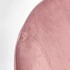 Sillón Mecedora Tapizado Efecto Terciopelo Diseño Escandinavo - Pippy viadurini