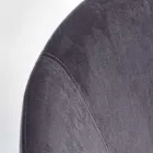 Sillón Mecedora Tapizado Efecto Terciopelo Diseño Escandinavo - Pippy viadurini