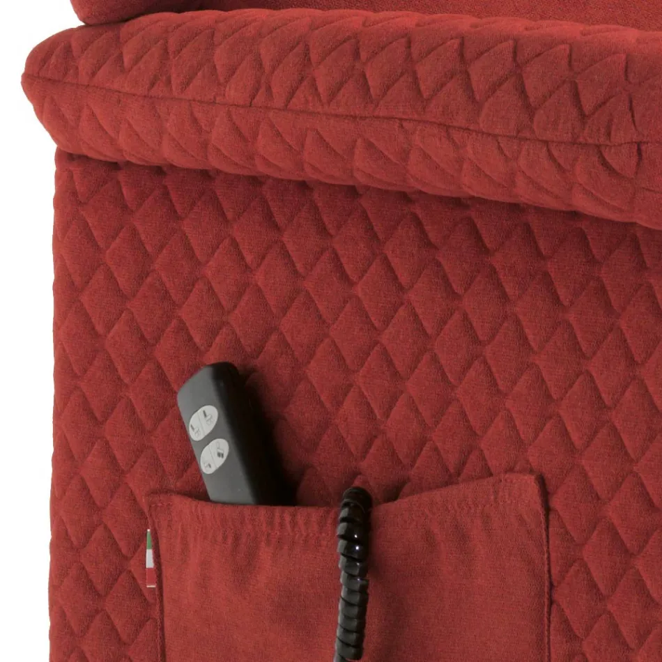 Sillón Elevador con 2 Motores y Funciones Elevación/Relax/Cama Made in Italy - Giorgia viadurini