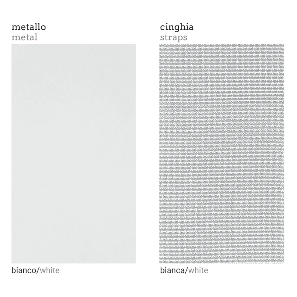 Sillón de exterior de esquina izquierda en aluminio y correas Made in Italy - Juliediv viadurini