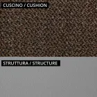 Sillón bajo de exterior con asiento acolchado Made in Italy - Macetero viadurini