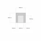 Sillón de diseño étnico Chaise Longue en terciopelo gris o azul - Fibra viadurini