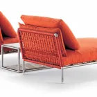 Sillón Chaise Longue de diseño moderno para jardín Made in Italy - Ontario1 viadurini