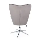 Sillón con estructura ajustable en acero cromado y terciopelo - Giulia viadurini