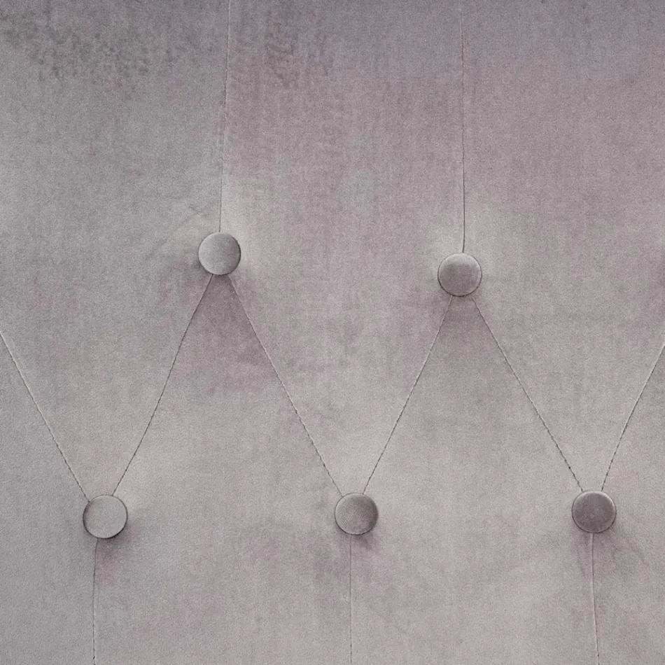 Sillón con estructura ajustable en acero cromado y terciopelo - Giulia viadurini