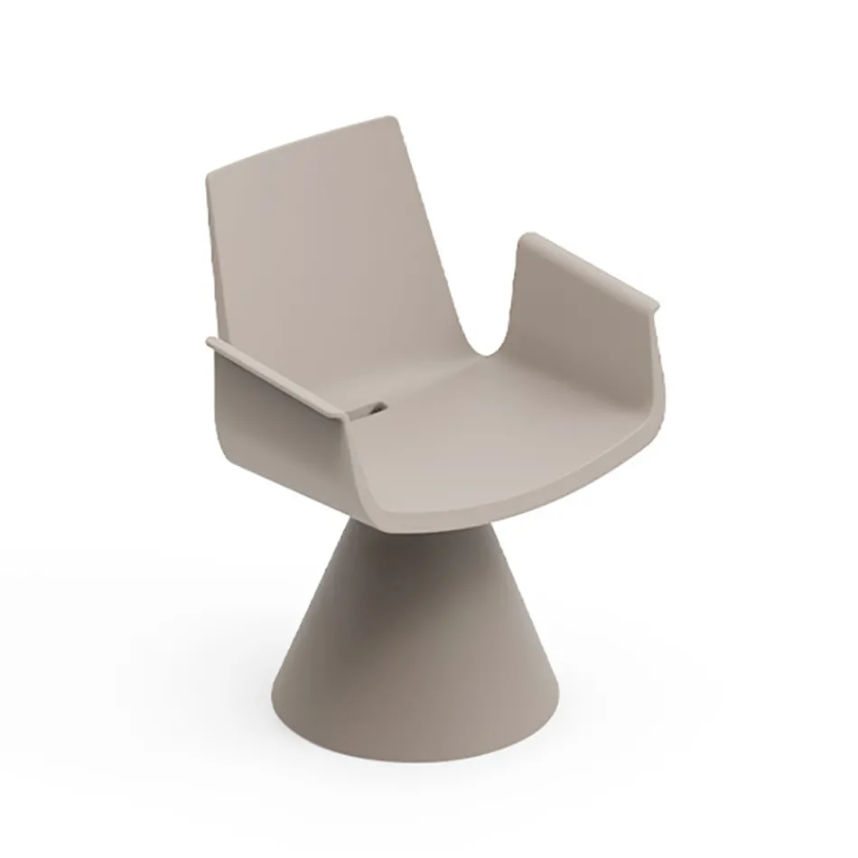 Sillón de exterior con reposabrazos de polietileno - Piscina viadurini