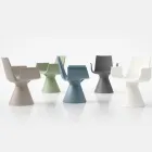 Sillón de exterior con reposabrazos de polietileno - Piscina viadurini