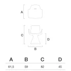 Sillón de exterior con reposabrazos de polietileno - Piscina viadurini