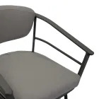 Sillón de exterior con estructura de aluminio gris tórtola - Righello viadurini