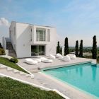 Sillón de exterior de diseño en polietileno de colores Made in Italy - Ervin viadurini